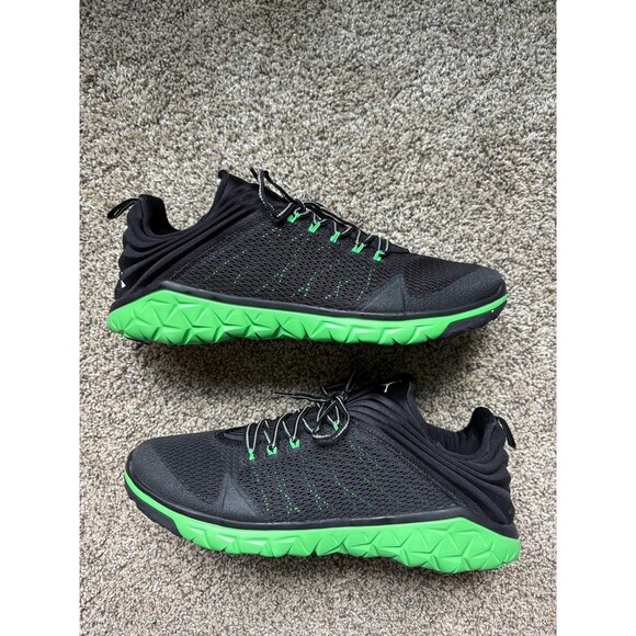 Nike Air Jordan Flight Flex Trainer Black Green Size 15 Men's - Picture 1 of 8